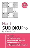 Hard Sudoku Pro: Book for Experienced Puzzlers (200 puzzles) Vol. 56