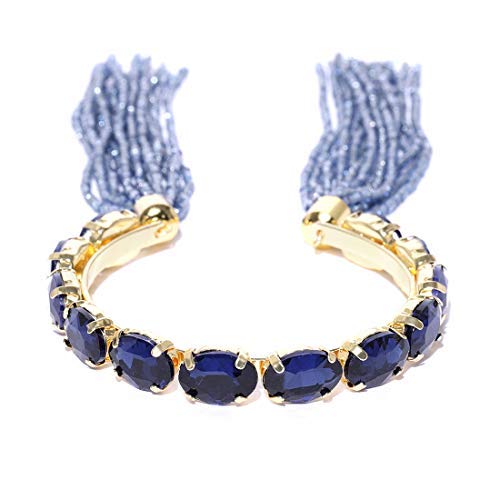 Bracelet de charme coloré Frienemy-2035 en cristal et plaqué or pour femme