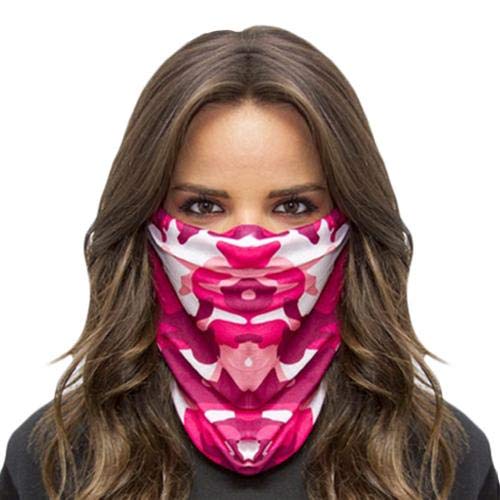 Salt Armour SA-21003 Camo Face Shield for Unisex - Pink/White, Free Size