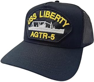 USS Liberty AGTR-5 Embroidered Patch Cap Hat Multi Style and Color Variations