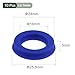 YOKIVE 10 Pcs UHS Radial Shaft Seals, Industry PU Oil Seals for Hydraulic Cylinders (Blue, 16-mm ID x 24-mm OD 5-mm Width)