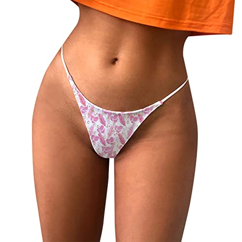 Sous-vêtement sexy pour femme - Confortable - Motif sexy - Culotte basse - Doux - Sexy T Back G - String - Culotte pour femme - Cancer du sein - Sous-vêtements - Lingerie sexy, or, XXL