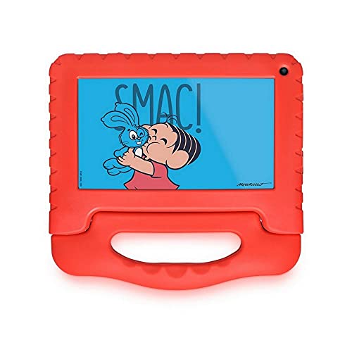 Tablet Multilaser Turma da Mônica Wi Fi Tela 7 Pol. 16GB Quad Core - NB341, vermelho