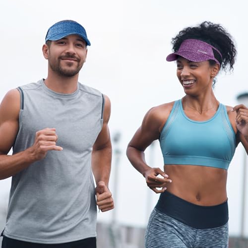 Image of Sukeen Sports Sun Visor Men Women Lightweight Portable Cooling Stretchy Visor Hat for Running, Golf, Daily Wear