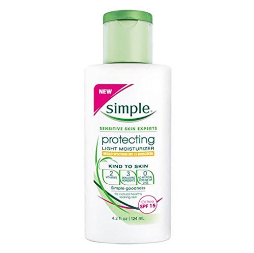 Simple Moisturizer SPF15, Protecting Light 4.2 Ounce, pack of 3