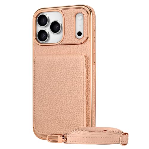 RNOZX For iPhone 16 Pro Max�p���b�L���H�g�ѓd�b�P�[�X�i�N���X�{�f�B�X�g���b�v�A�J�[�h�z���_�[�A�L�b�N�X�^���h�t���j�iFor iPhone 16 Pro Max�p�^�s���N�j
