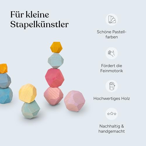 Stapelsteine Ehrenkind Balanciersteine aus FSC-zertifiziertem Holz