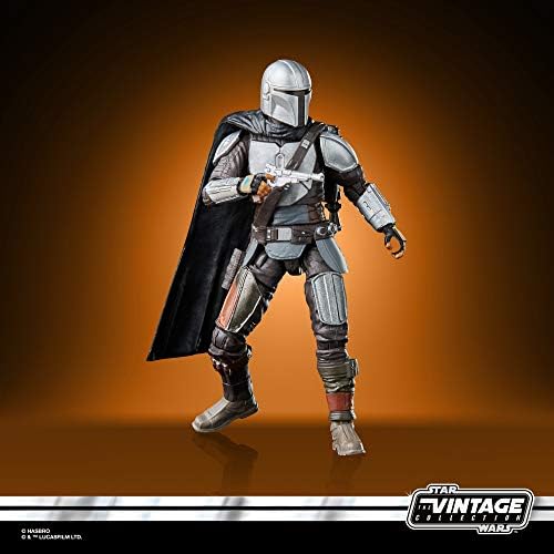 Star Wars The Vintage Collection The Mandalorian Toy, 3.75-Inch-Scale The Mandalorian Action Figure, Toys for Kids Ages 4 and Up