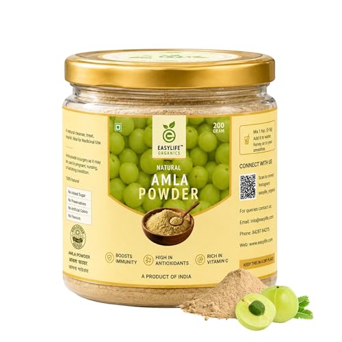Amla Powder for Eating | Premium Seedless Indian Gooseberry Powder | Food Grade | No Preservatives | Easy to Mix | Suitable for Drinks, Smoothies & DIY Hair Care | 200g