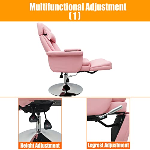 Techtongda Facial Beauty Bed Pink Spa Chair Adjustable Table Salon Bed With Back Adjusted Angle 90-175 Degrees And Air Pressure Lifting For Esthetician Salon Beauty Spa Lash Microblading #TOP4