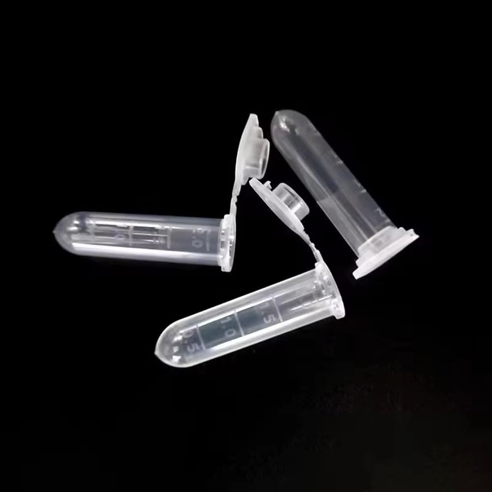 Laboratoryjne probówki do wirówek wielokrotnego użytku z tworzywa sztucznego 0,1–15 ml do PCR i eksperymentów na próbkach(5mlx100pcs)