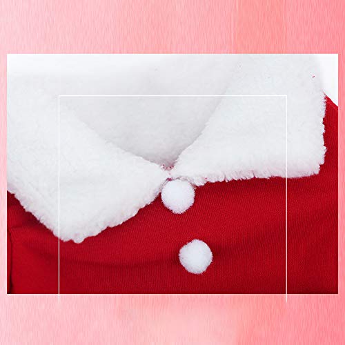 DECDEAL Papai Noel Cachorro Fantasia Roupas de Natal Animais de Estimação Filhote de Cachorro Casaco