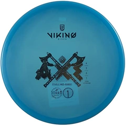 Viking Discs Axe Storm Plastic | Versatile Midrange [Stamp Color & Color Shade May Vary] (170-172g, Blue) Cover
