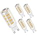 AERFA G9 LED Lampe G9 LED warmweiß 3000K, LED Leuchtmittel 5W entspricht 30W-40W Halogenlampe, G9 Glühbirne, kein Flackern, nicht dimmbar, 5er Set G9 kleine Birne