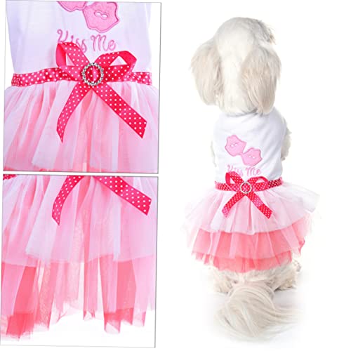 Toddmomy 3 Pecas saia de renda para cachorro vestido de cachorro de estimação doca flutuante de roup