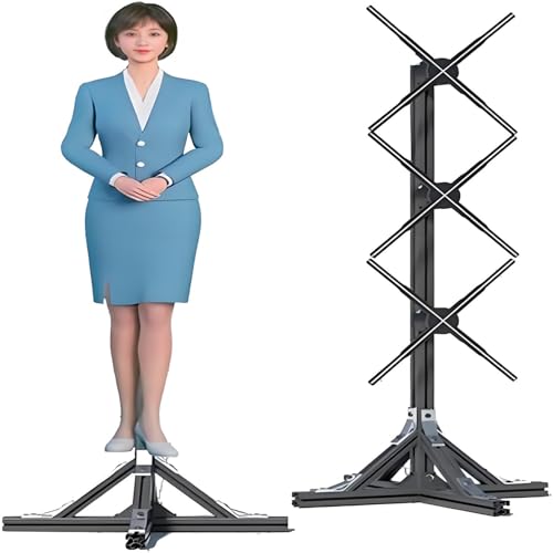 DPLXFPP Ventilador Holográfico 3D, Proyector Holográfico 3D para Publicidad, Máquina Publicitaria Vertical Proyección Holográfica Giratoria, Ventilador Holográfico Led Tamaño Humano