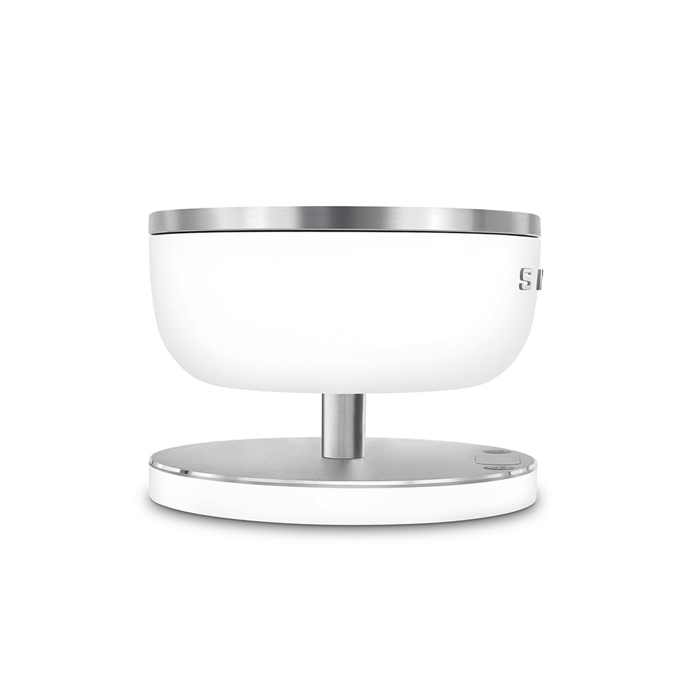Smeg. Báscula de cocina digital blanca mate, medición precisa, acero inoxidable, uso doméstico. Capacidad de hasta 5 kilogramos