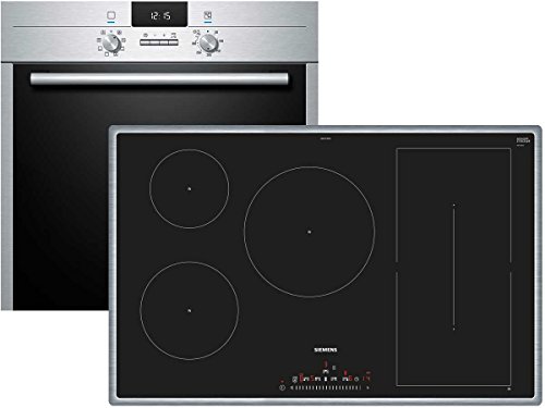 Preisvergleich Produktbild Siemens EQ2Z102 Set Pyrolyse Backofen HB63AB521 + Induktionskochfeld ED845FWB1E