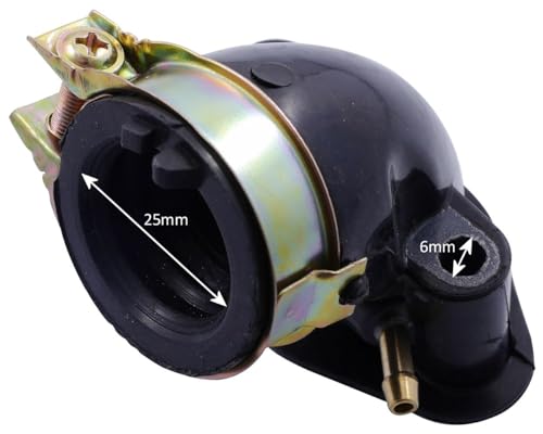 2EXTREME Ansaugstutzen kompatibel für REX RS450, YIYING YY50QT-15, BAOTIAN BT49QT-9 - BT50QT-9, JINAN-QINGQI QM50QT-6(A) A, QM50QT-6(A), YY50QT-2, AGM Motors GMX450, FLEX-TECH HURRICAN X2 (YY50QT-26)