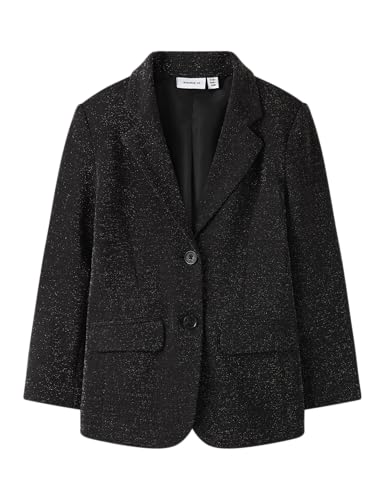 NAME IT Mädchen Nkfrading Blazer, Black, 128