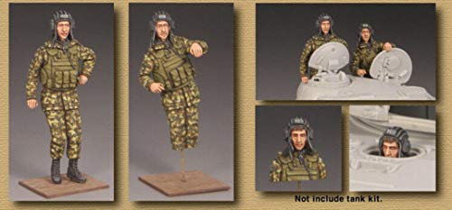 Kit de Figuras de Resina 1:35 Tanque Moderno (3 piezas) miniatura 1