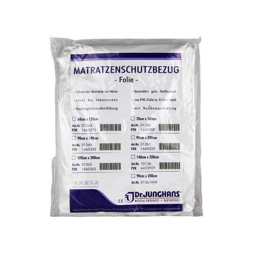 SCHUTZBEZUG Folie 0,1 mm 140x200 cm weiß 1 St