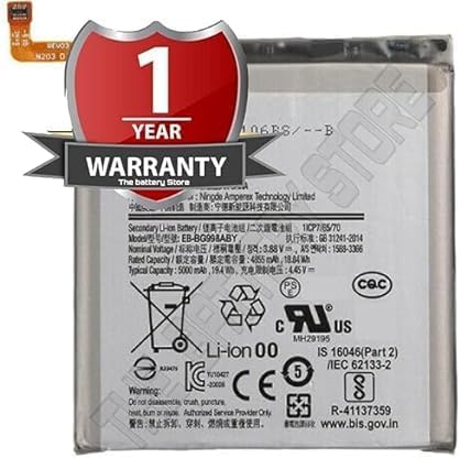 THE BATTERY STORE® Original EB-BG998ABY Battery for Samsung Galaxy S21 Ultra 5G SM-G998B, SM-G998B/DS, SM-G998U, SM-G998U1, SM-G998W, SM-G998N, SM-G9980 Battery with 1 Year Warranty ***(Q124)