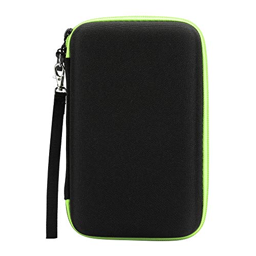 Tbest Bolsa de Almacenamiento para Afeitadora Eléctrica de Nailon TPU, Organizador de Caja de Herramientas para Afeitar el Cabello para Hombres, para QP2520/90/70, Negro y Rojo (verde