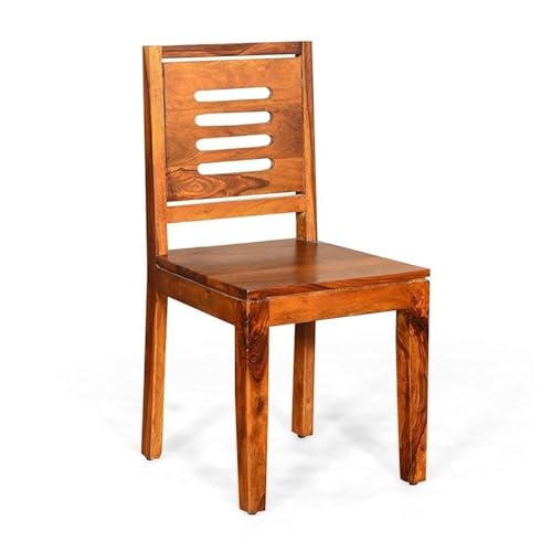 Image of MAMTA DECORATION Solid Sheesham Wood 4 Seater Dining Table Set | Four Seater Dinner Table with 3 Chairs & 1 Bench | Dinning Table Set 4 Seater for Living Room, Hotels & Restaurant | Honey Finish