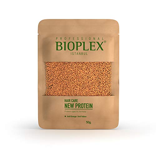 Bioplex Hair Protein Treatment No Damaged Hair For Bleaching and Colouring - Anti-breakage Formula in Miraculous Tiny Golden Protein Balls - Create Beautiful Blonde Hair 50 gr