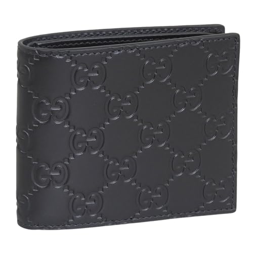 [グッチ] 財布 メンズ 2つ折り 折財布 コンパクト 札入れ 小銭入れなし アウトレット ブランド レザー ブラック O MWL 171M AVL 779836CWC1N1000 [並行輸入品]