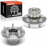 A-Premium 2 x Rear Wheel Bearing and Hub Assembly with ABS Ring & 5-Lug Compatible with Chrysler Neon 2000-2002, PT Cruiser 2001-2010, Dodge Neon 2000-2005, SX 2.0 2003-2005
