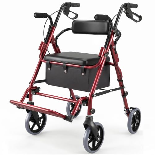 2-in-1 Rollator Walker for Travel