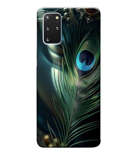 Image of Lord Krishna Mor Pankh Printed Hard Back Case Cover Compatible for Samsung Galaxy S20 Plus (Multicolor) - D1663