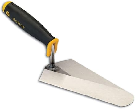 Decorative PLASTER TROWEL 22 CM SPRING STEEL WITH PLASTIC HANDLE