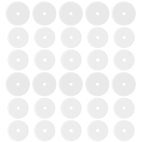 Clear Piercing Disc, 30 PCS Silicone Earring Spacers Earring Stabilizer Supports Discs 7/9 Mm Perforated Disc Cover for Heavy Earrings Belly Button Nose Piercing Bump