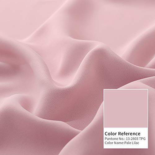 Bgment Thermal Insulated 100% Blackout Curtains For Bedroom With Black Liner, Double Layer Full Room Darkening Noise Reducing Grommet Curtain (52 X 84 Inch, Baby Pink, 2 Panels) #TOP6