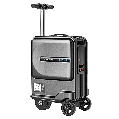 Airwheel SE3MINIT Smart Riding Electric Suitcase Carry-On Rideable Travel Luggage Scooter (Silver) Airwheel SE3MINIT Smart Riding Electric Suitcase Carry-On Rideable Travel Luggage Scooter (Silver)
