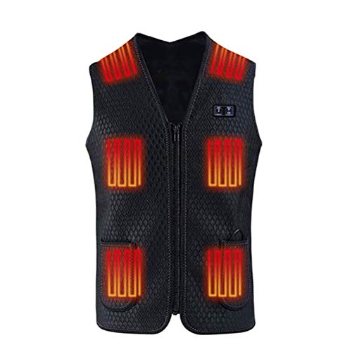 Yumira Beheizte Weste, USB Lade Elektrische Heizweste Beheizte Jacke Waschbare warme Weste Winterweste mit 7 Heizzonen für Männer Frauen Wandern Camping Jagd Cover