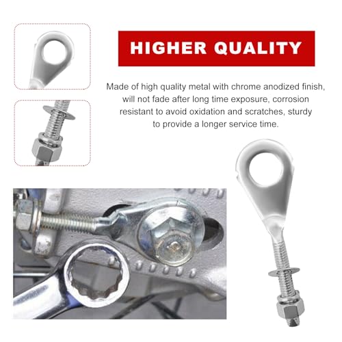 Image of 2 PCS Motorcycle Chain Adjuster Tensioner, Chain Axle Adjusters Replacement, 95014-10010 Replace Part for XR50R XR70R CRF80F CT70 XL75 XL80S XL100S, Motorcycle Accessories