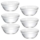 GRIRIW Dessertformen 6 Stück Glas-dessertschalen Servierschüssel Gelee-glasformen Haushalt