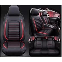 Car Cover Seats Full Set for Se-at Ibiza 2006-2008, Full Set Waterproof Seat Covers, Set Leather Car Seat Cushion Protectors, Airbag Compatible, Leather Auto Seat Protectors 5 SeatsC
