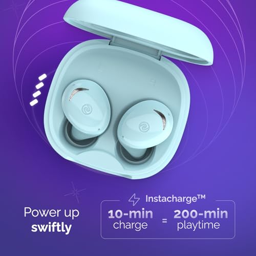 Image of Noise Buds Trance in-Ear Truly Wireless Earbuds with 45H of Playtime, Low Latency(up to 40 ms), Instacharge(10 min=200 min), BT v5.3(True Blue)