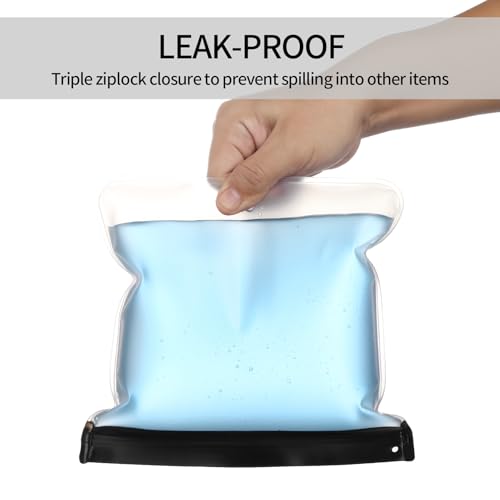 Clear Toiletry Bag, 4 Pack TSA Approved Security Travel Toiletry Bag Carry on Travel Accessories Bag Airport Airline Quart Size Bags Water Repellent Makeup Cosmetic Bag for Women2