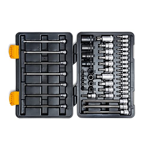 Image of GEARWRENCH 49 Piece 1 /4 inch, 3 /8 inch, 1 /2 inch Drive Torx Bit Socket Master Set - 89087 Large (Pack of 6)