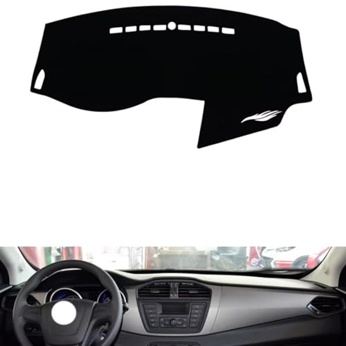 leather dash board cover mat Compatible with MG GS (Full coverage) 2015-2016 ，dashboard cover(Black)