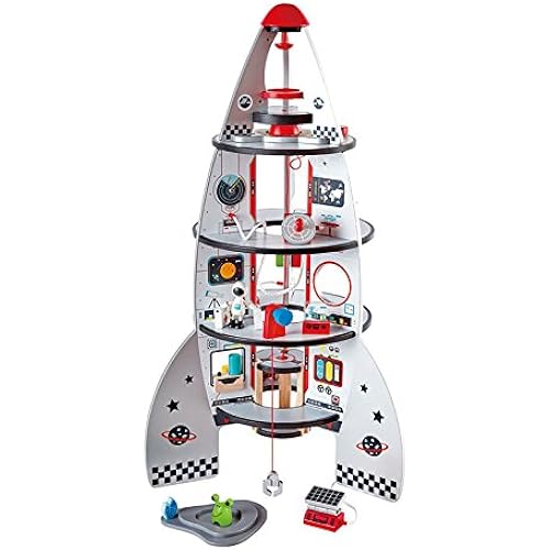 Hape HAP-E3021 Four-Stage Rocket Ship Playset