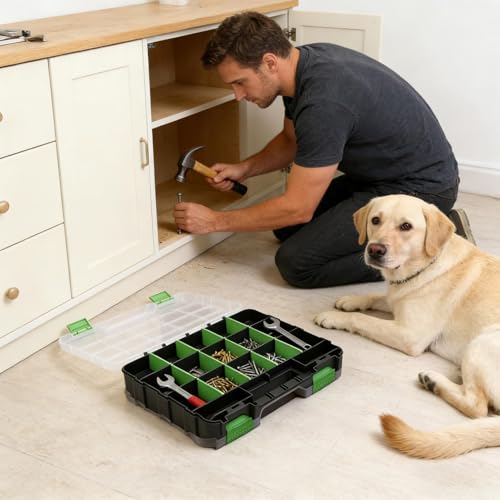 Boîte de rangement pour composants électroniques et bijoux double face