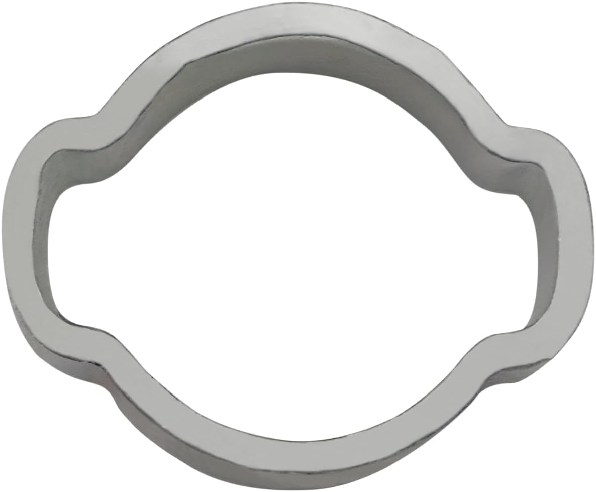 OCS Parts - Oetiker 101 2-Ear Ear Clamps, 101 Zinc Plated Steel, 18 mm Size, Pack of 100, Includes OCS Parts 2-Year Warranty