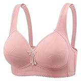 Seamless Jelly Bra Wireless Bras for Women Full Coverage Comfort Push up Bra Soft Casual Breathable Jelly Seamless Bralette with Support Pink
